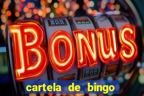 cartela de bingo cha de bebe